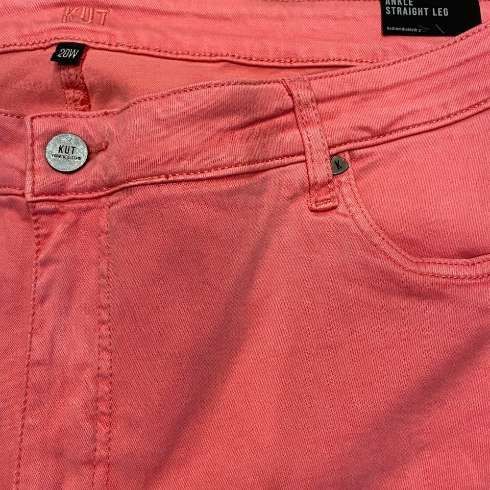 NWT Women's Kut From The Kloth soft coral jeans 20W - Picture 5 of 8